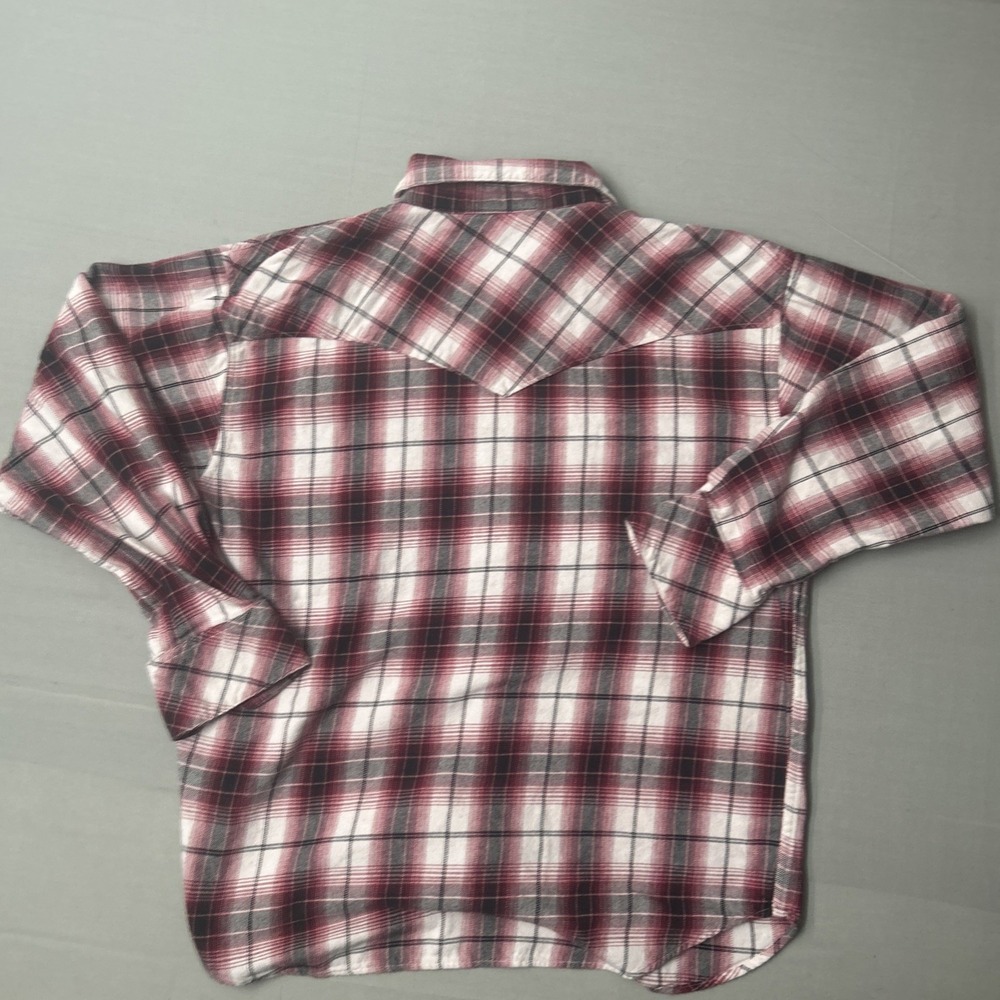 Resistol Double R Shirt Mens Large Red Plaid Western Pearl Snap Long Sleeve - Picture 7 of 7
